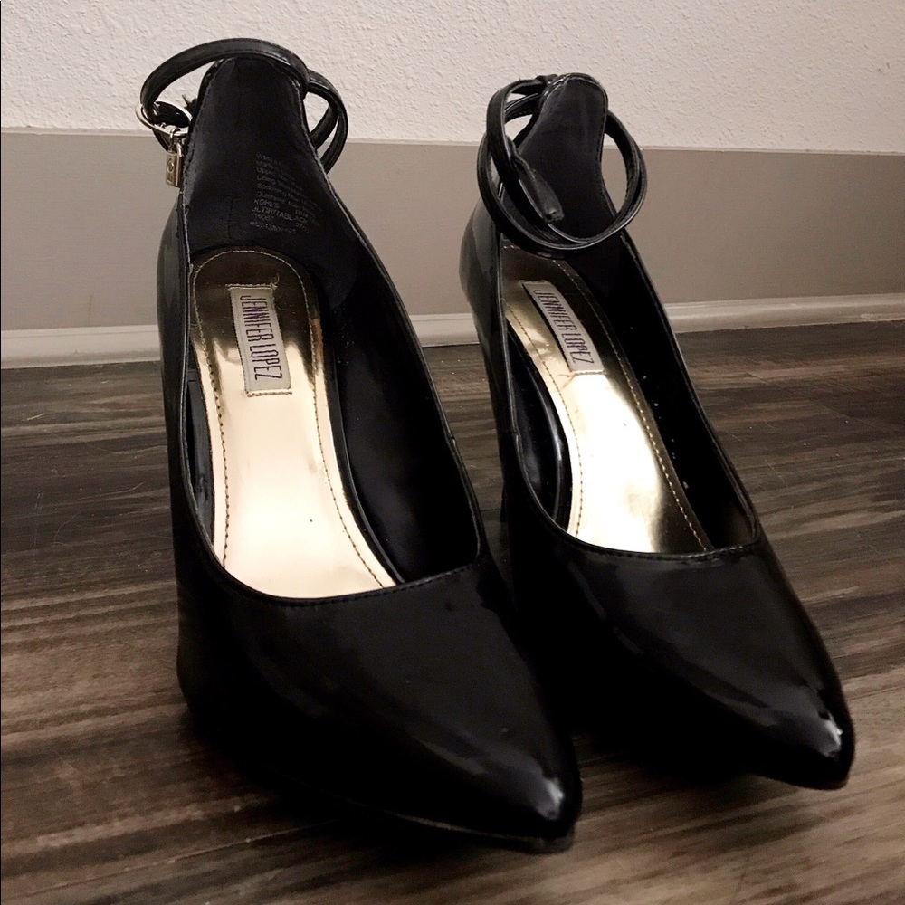 Jennifer Lopez Ankle Strap Heels